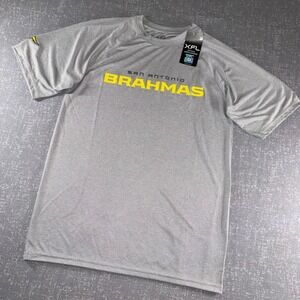 XFL San Antonio Brahmas Grey Performance‎ T-Shirt Mens Small NWT Fan Apparel